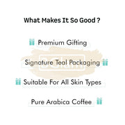 mCaffeine Be Date Ready Body Polishing Gift Kit | With Body Scrub, Body Butter & Brew Scoop in Premium Packaging | Suitable for All Skin Types