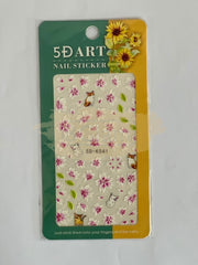 5D Embossed Nail Art Stickers - 5D-K041