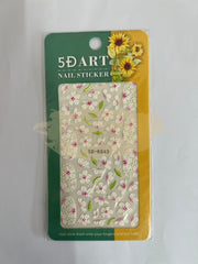 5D Embossed Nail Art Stickers - 5D-K043