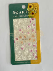5D Embossed Nail Art Stickers - 5D-K044