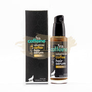 mCaffeine Frizz Control Coffee Hair Serum 50 ml | With Walnut & Argan Oil | Controls Hair Fall & Strengthens Hair Strands | For Men & Women | Lightweight, Non-Sticky & Sulphate Free