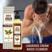 Inatur Face Wash for Men - Argan 200 ml - Repairs and Hydrates