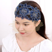 Lace Flower Wide Headband