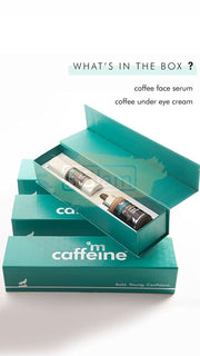 mCaffeine Coffee Face Care Gift Kit for Fresh & Glowing Skin | Skin Care Gift Set with Face Serum & Eye Cream | Ideal Unisex Hamper for All Occasions | Gift Pack of 2 in Premium Gift Box