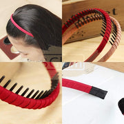 Satin Wrapped Toothed Thin Headband
