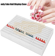 Nail Tips Display Case Organizer 4 rows