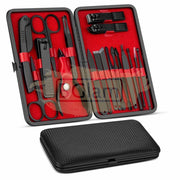 Professional Grooming Kit | Black & Red