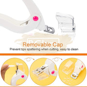 Triple Cut Acrylic Nail Tip Cutter with Measuring dial and guard