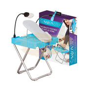 Foldable Deluxe Beauty Footrest with LED Magnifier and Fan