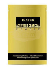 Inatur Activated Charcoal Powder - Deep Cleansing & Purifying, Acne & Sebum Control, Teeth Whitening, Acne Spot Reduction