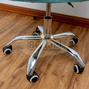 Modern Leisure Velvet Shell Height Adjustable Swivel Office Desk Chair on Wheels - Pink