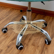 Modern Leisure Velvet Shell Height Adjustable Swivel Office Desk Chair on Wheels - Grey