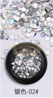 Silver Nail Sequins - Available in 5 variants