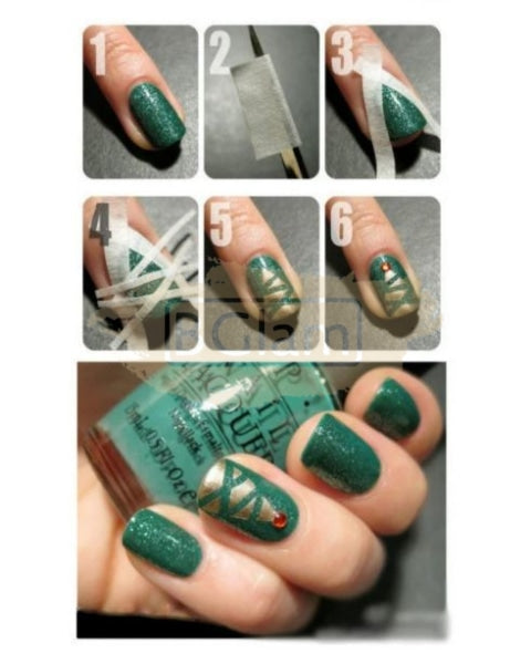 Nail Tape Stickers Nail Art Decoration Manicure Tools Nail Art Masking Tape  | eBay