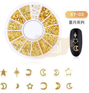 Nail Art Gold Jewelry Decoration - Available in 17 designs