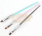 Nail Art Painting Brush with Rhinestone Handle - 3 types available