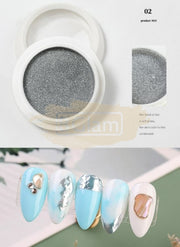 Aurora Holographic Nail Powder Available in Gold & Silver