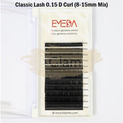 EMEDA Eyelash Extension | Classic | 0.15 D Curl | Mixed 8-15mm