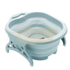 Collapsible Foot Spa Soaking Tub with Massage Rollers | Green