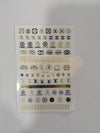 Nail Stickers Designer Collection D025 Chanel/LV/Gucci