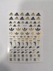 Nail Stickers Sports Collection D028 Adidas/Nike