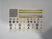 Nail Stickers Designer Collection D032 Chanel
