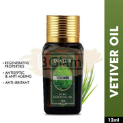 Inatur Essential Oil - Vetiver - Regenerative properties, Antiseptic & Anti-Aging, Anti-irritant
