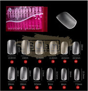 Squoval Nail Tips Clear 288 Tips