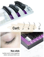 NAGARAKU Faux Mink Eyelash Extensions - D Curl 0.15