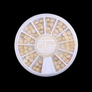 Flatback Pearl Jewelry Decoration - White & Gold