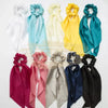 Satin Elastic Long Tail Scrunchie Design 7