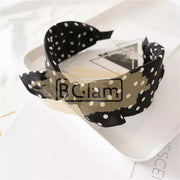 Polka Dot Print Bow Headband Design 13