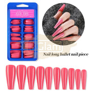 Full Cover Color Long Ballet Press On Nail 100 pieces/box