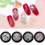 Nail Art Glass Diamond Rhinestones Flat Back - Available in 4 Colors