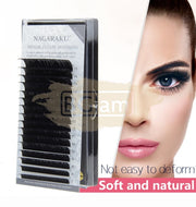 NAGARAKU Faux Mink Eyelash Extensions - B Curl Mixed Length 7-15mm