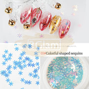 Colorful Shaped Nail Sequins Available in 6 designs