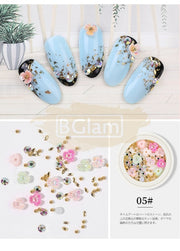 Nail Shell Flower Nail Decoration Available in 2 designs