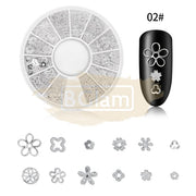 Nail Deco and Silver Rivet Wheel - Available in 6 Designs