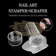 Nail Art Stamper with Scraper Clear