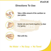 Inatur Hand Sanitizer with pump 1000ml Lemon