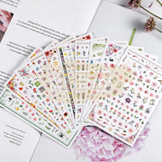 Nail Art Flower Stickers - Available in 10 designs