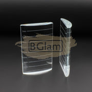 Curved Glass Adhesive Palette Holder for Eyelash Extension (7mm-14mm)