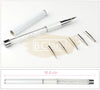 Stainless Steel Diamond White Drawing Pen with 6 tips