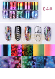 Lace Nail Foil Transfer Set (10 rolls) - Available in 5 designs