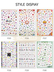 Nail Art Flower Stickers - Available in 10 designs