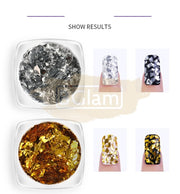 Glass Mix Nail Sequins Set - Available in 2 colors