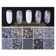 Lace Nail Foil Transfer Set (10 rolls) - Available in 5 designs