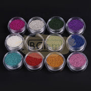 Nail Art Mini Caviar Plastic Beads Available in 12 Colors