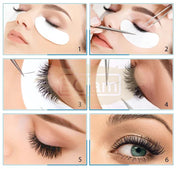 Lint Free Under Eye Gel Patch for Eyelash Extensions | Purple (1 pair per pack)