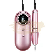 Portable Rechargeable Nail Drill Machine with LCD Display 30, 000 RPM White